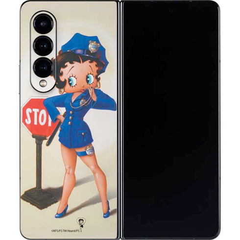 Betty Boop The Police Officer Galaxy Z Fold4 5G Skin
